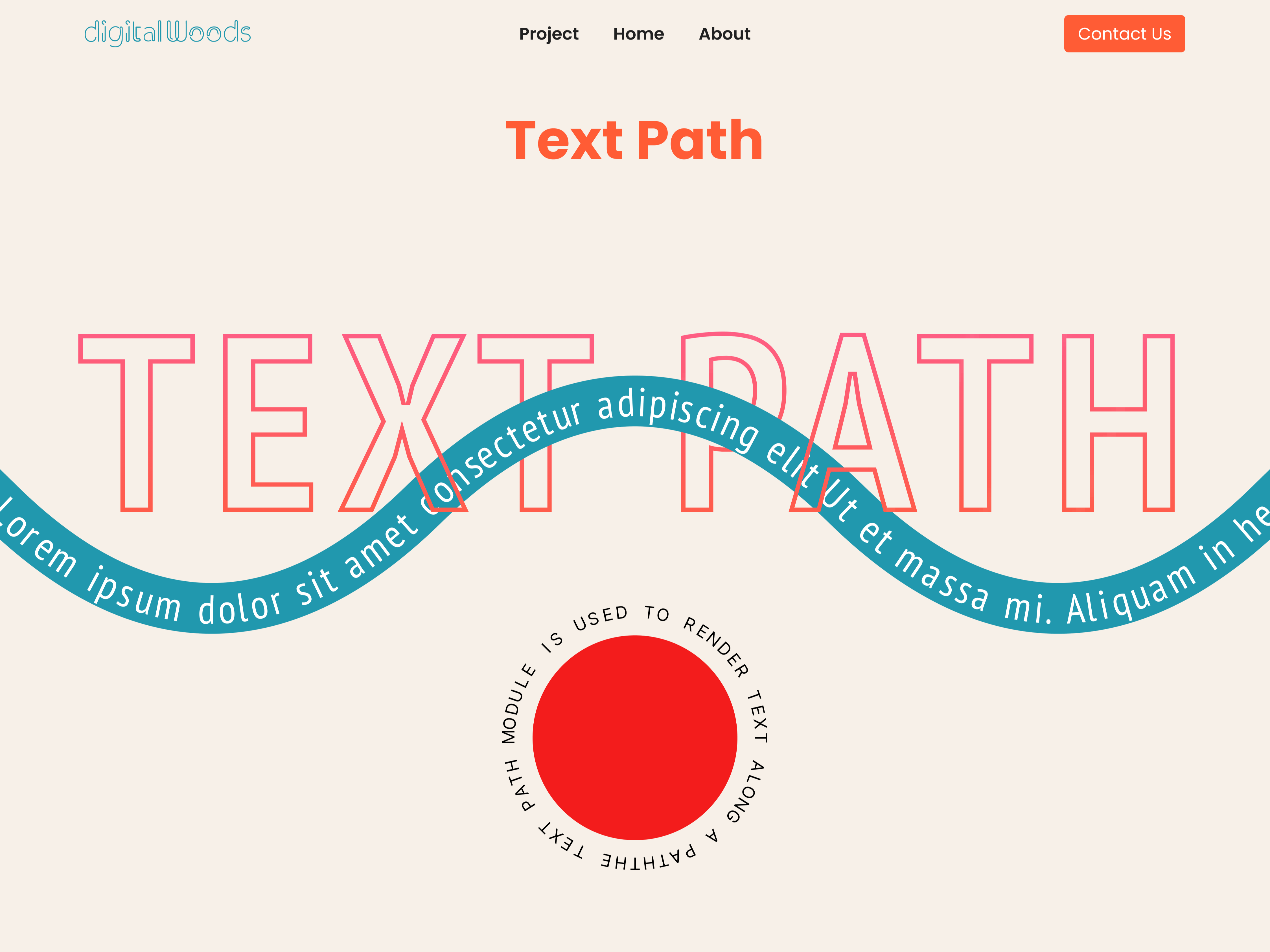 Embrace the Bend! Let Your Words Wander with Our Text Path Module
