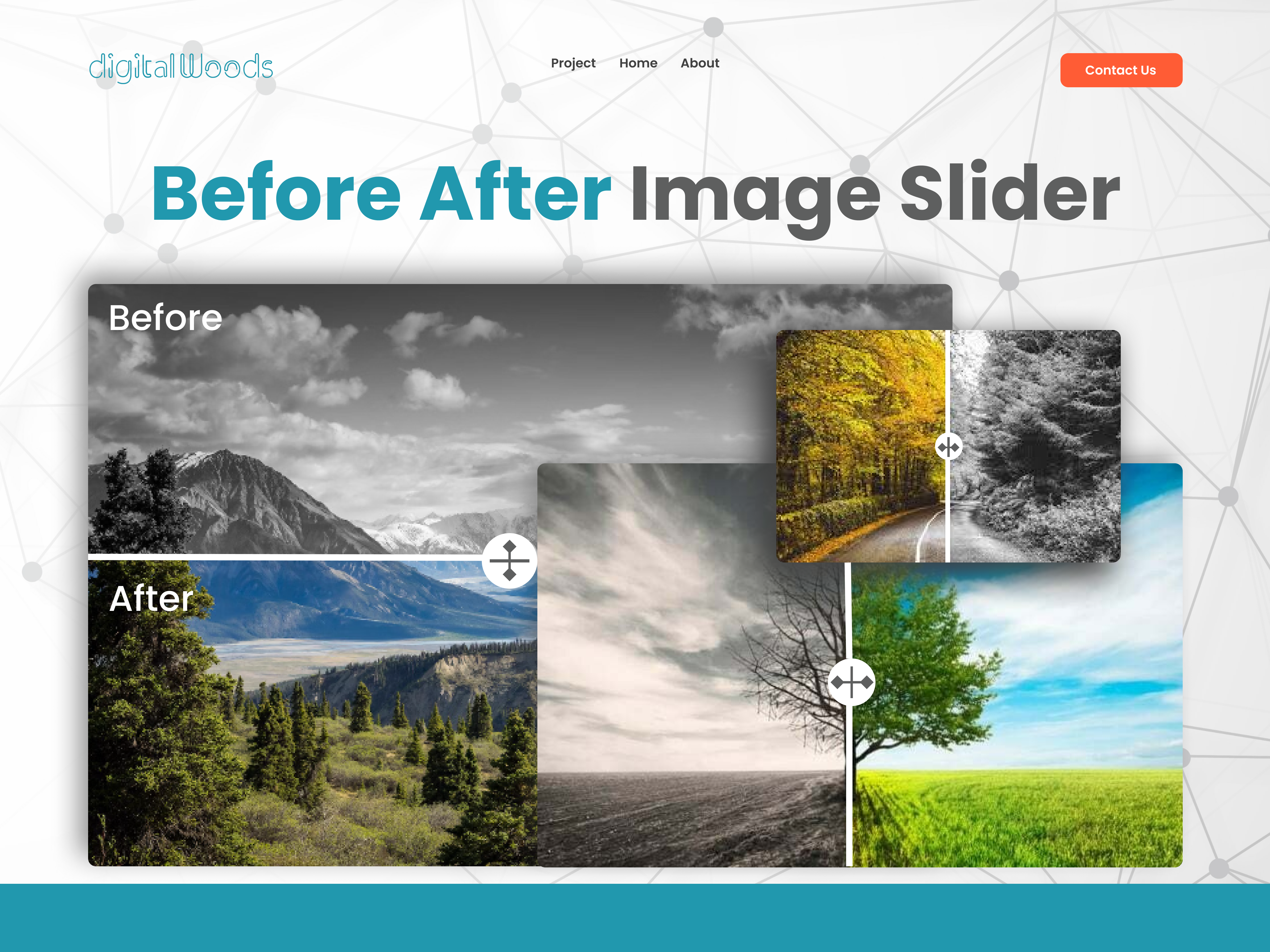 Experience the Magic of Transformation with Our Before & After Image Slider!