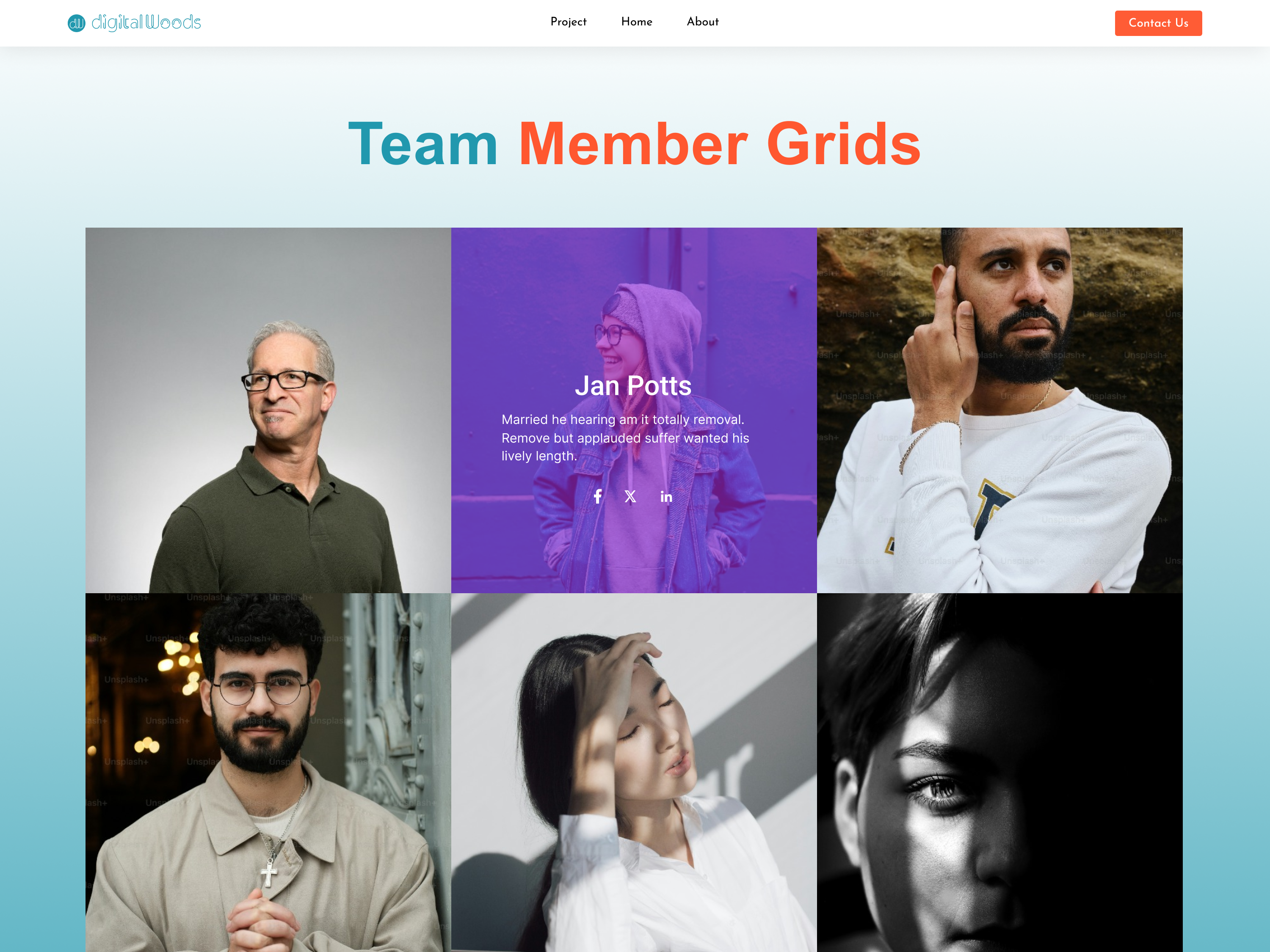 Showcase your team in style with Team Member Grids—where design meets simplicity!