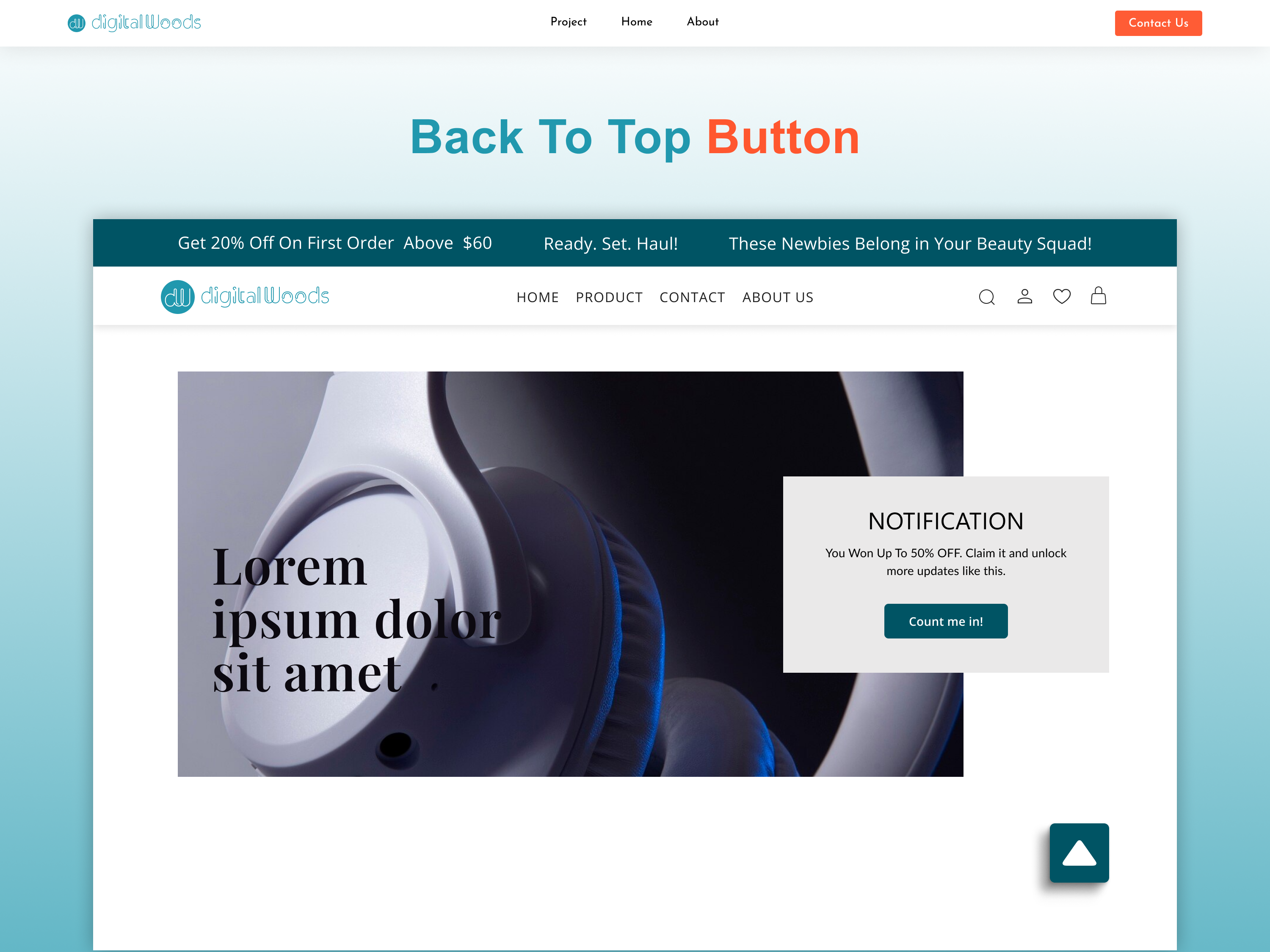 Elevate your browsing—back to the top with just a click!