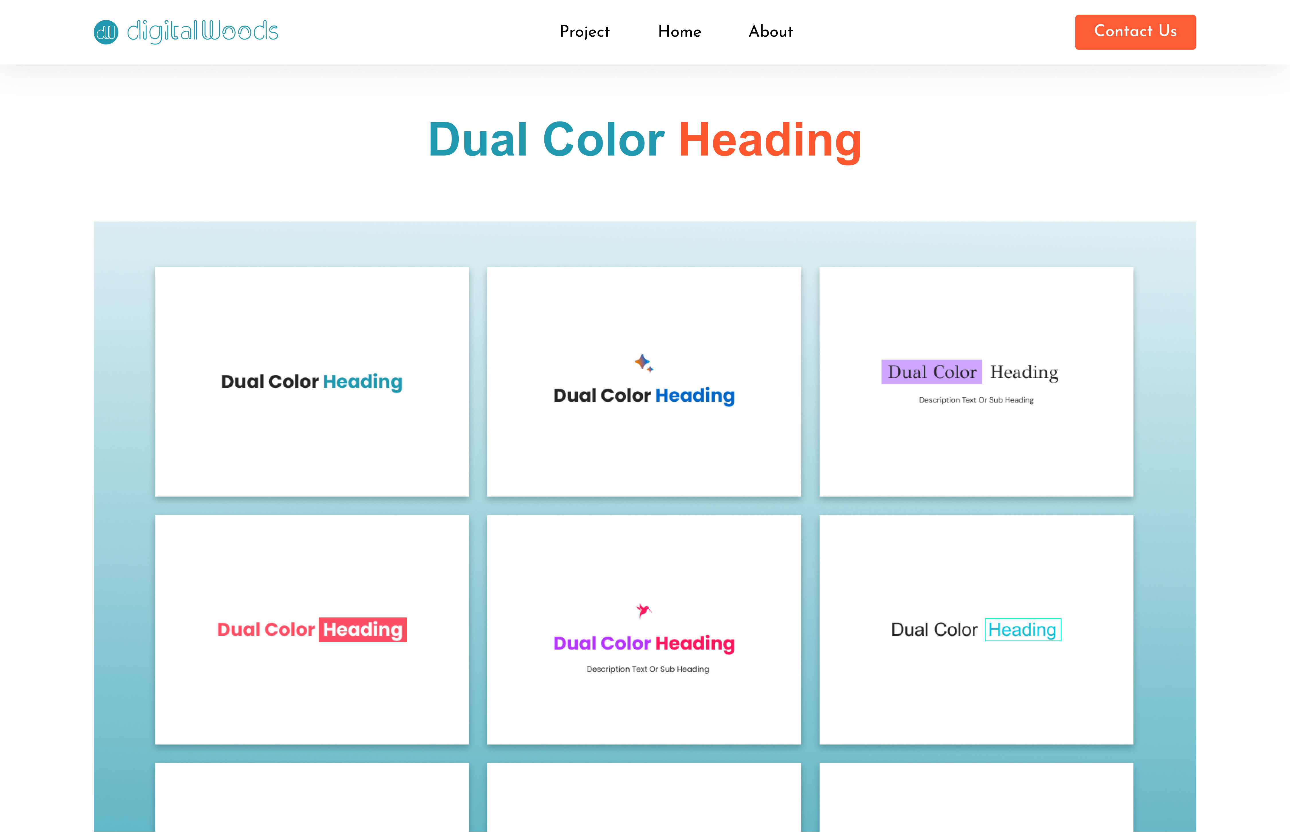 Double the impact with the Dual Color Heading Module – where bold meets beautiful!