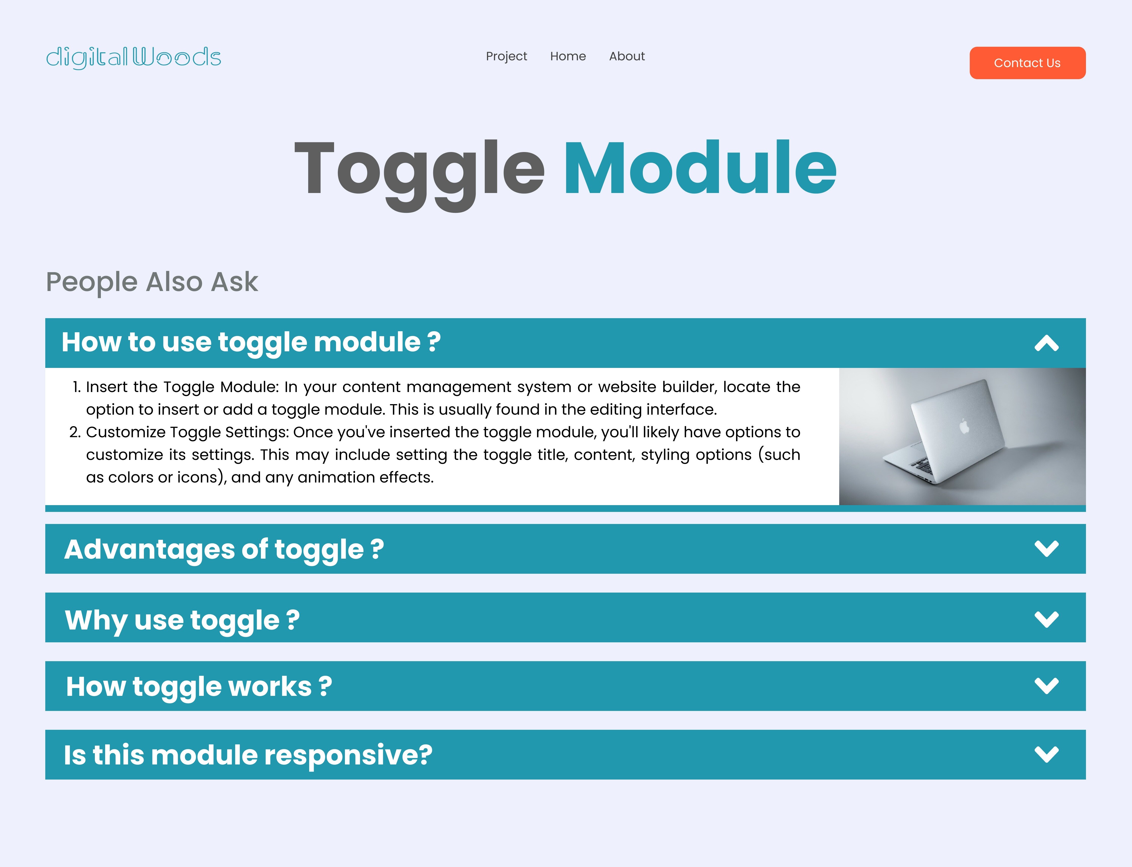 Uncover the Details: Expand, Explore, Engage with Our Toggle Module!