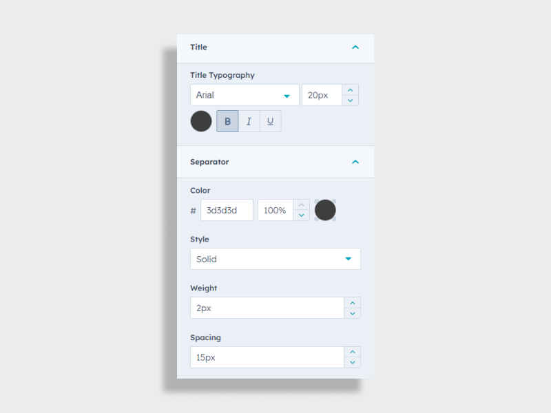 Style Title, Separator For A Standout Look