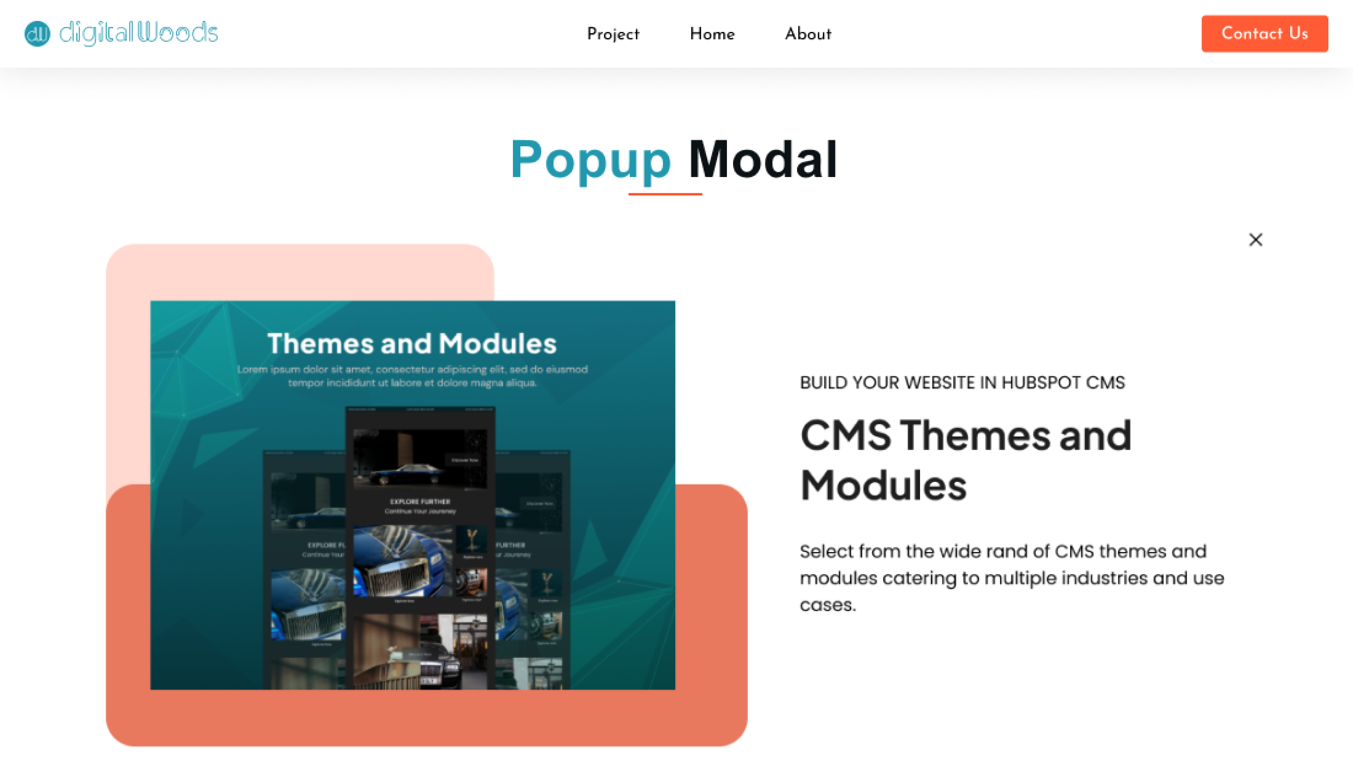 Unveil seamless interaction with our dynamic Popup Modal Module!