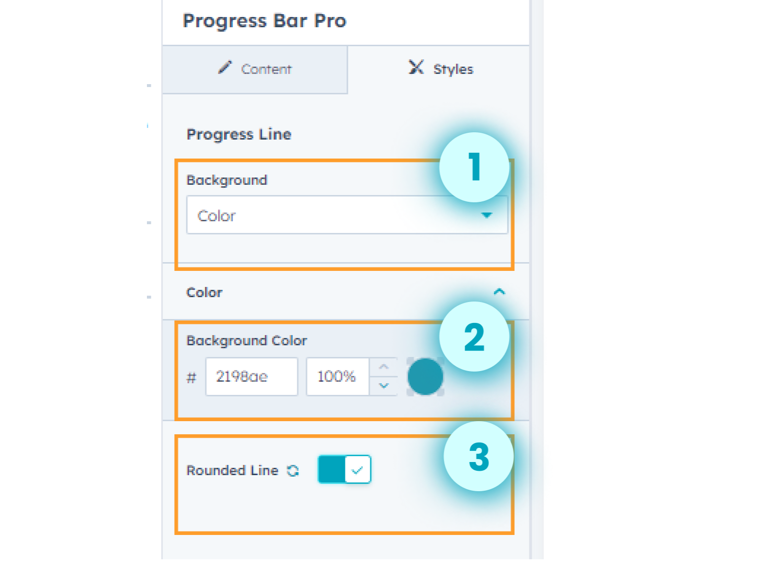 Custom Progress Line