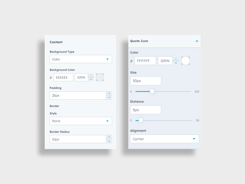 Tailor Content and Quote Icons Your Way