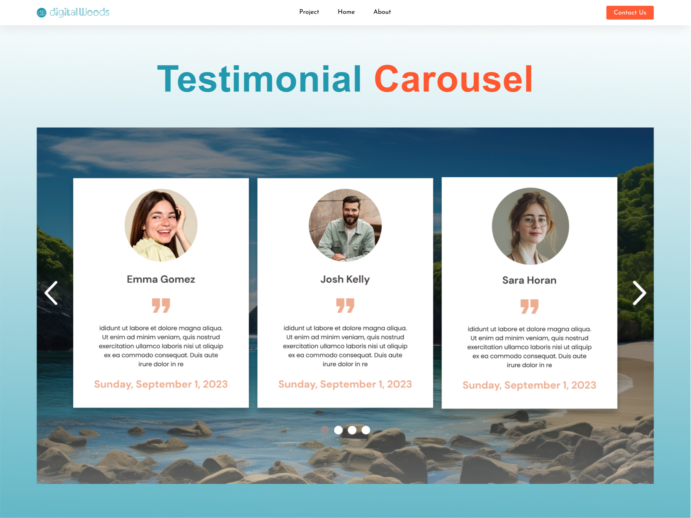 Let customer reviews shine with our Testimonial Carousel—boost trust and credibility!